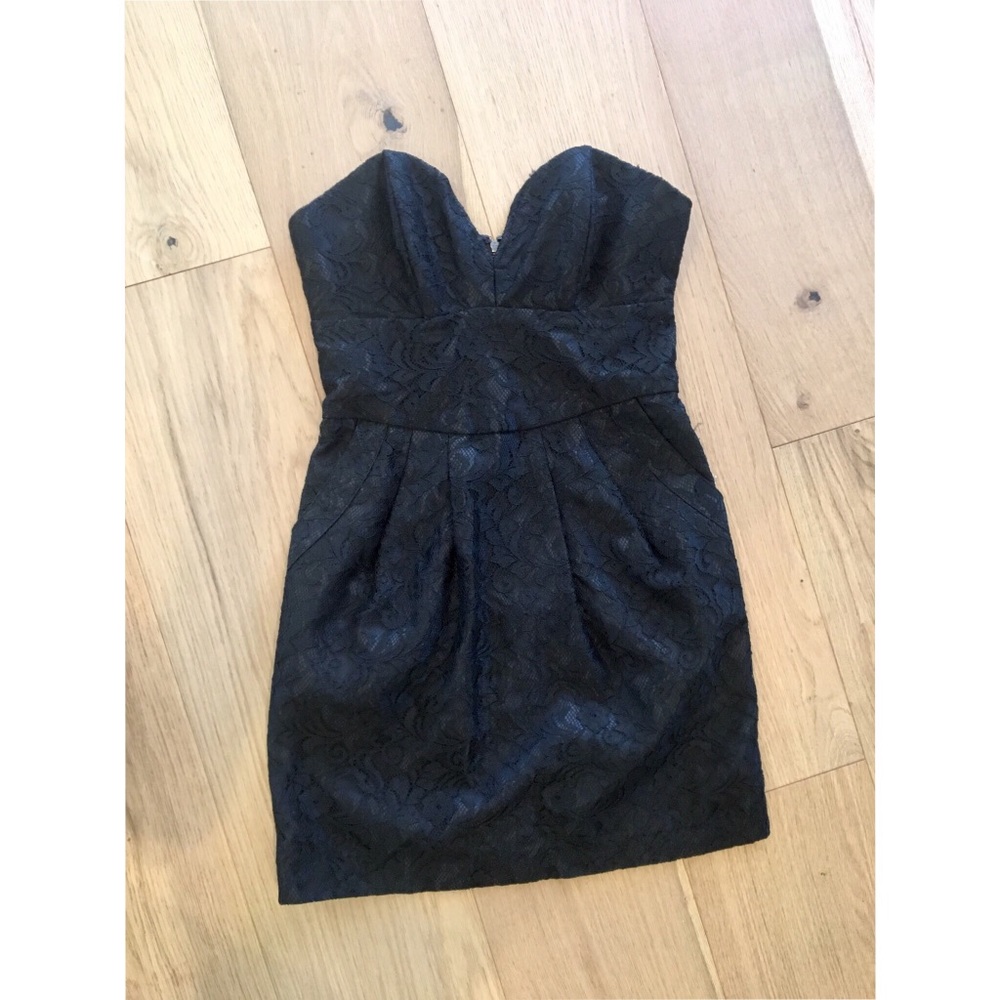 GUESS? Size: 3 Black Lace Mini Dress